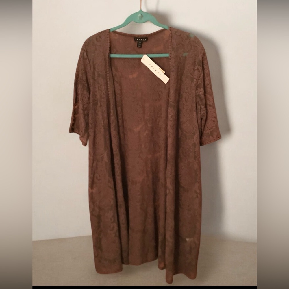 Lace Cardigan COAT, Dark Olive XL NWT